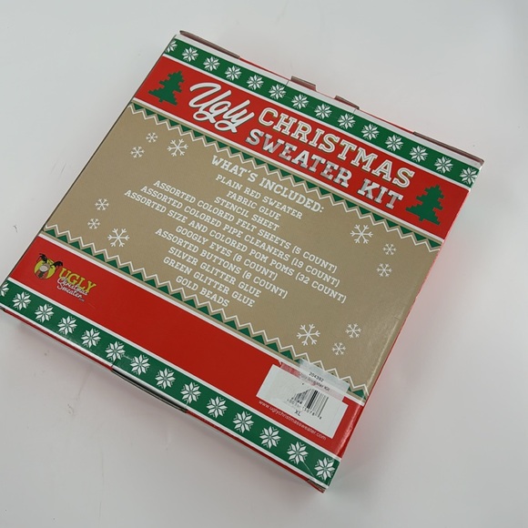 UGLY CHRISTMAS SWEATER KIT Women’s Red New in Box Size XL - Picture 11 of 12